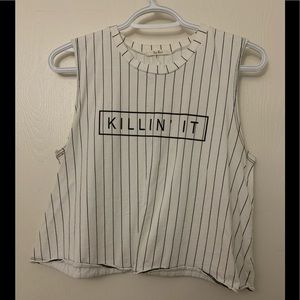 “killin it” crop top